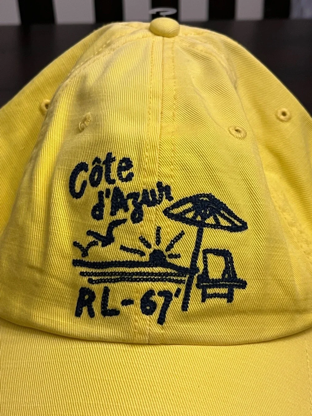 Polo Ralph Lauren Côte d’Azur Hat Cap new yellow Strap Back One Size